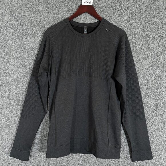Lululemon Engineered Warmth Crew Wool Blend Long Sleeve Shirt - Men's Size M - Picture 1 of 6
